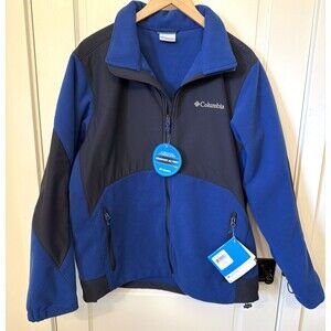 NWT Columbia Ballistic III Jacket Fleece Blue L Wind Rain Resistance Omni Shield